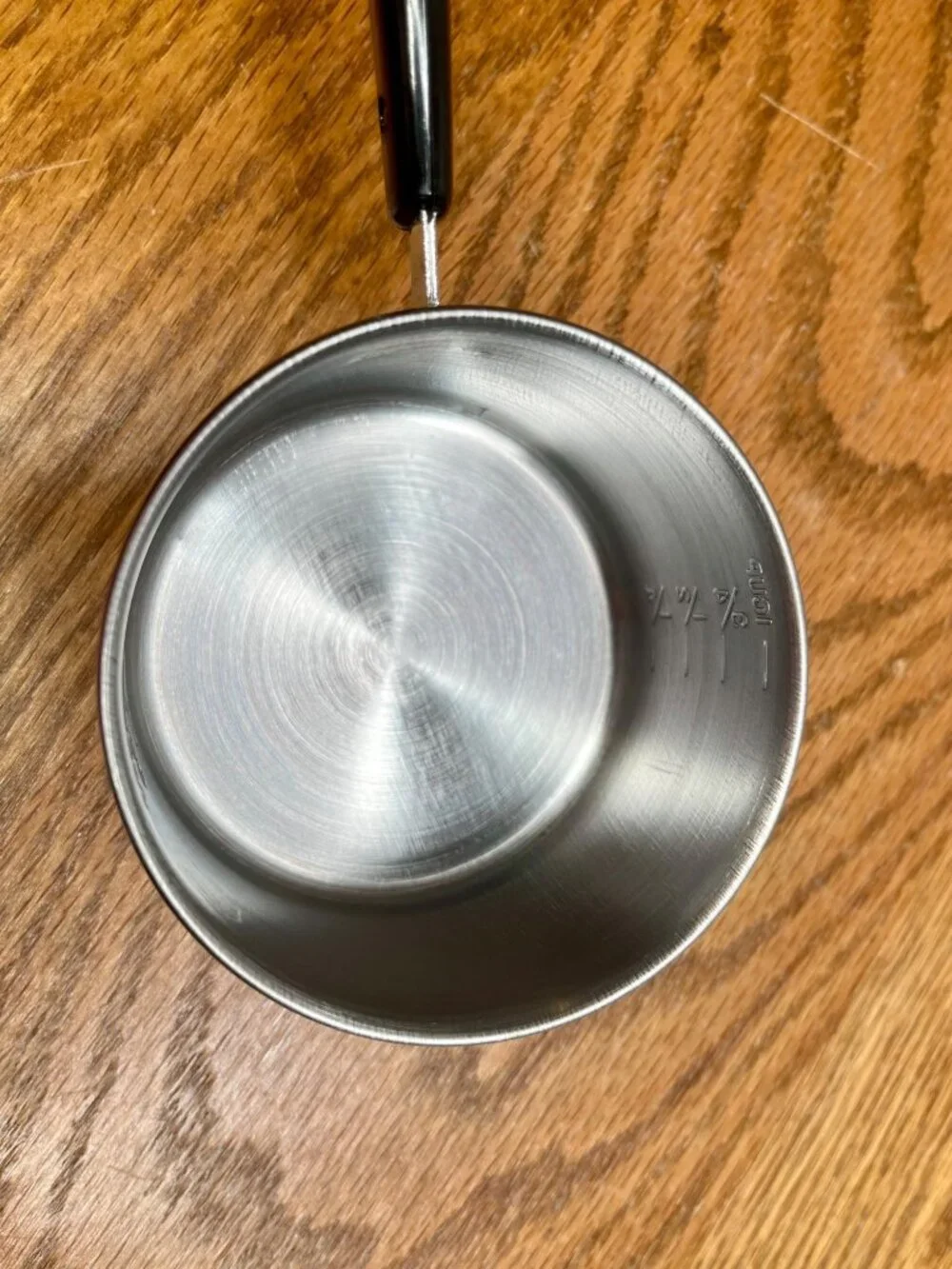 Vintage Revere Ware Copper Bottom Measuring Cup: 1-Cup Stainless Steel